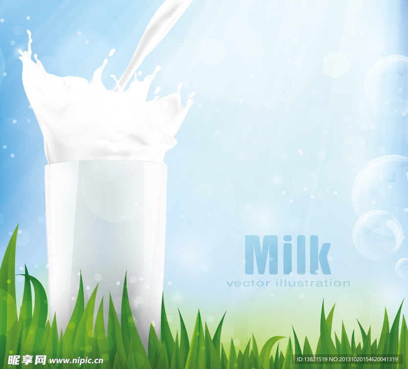牛奶设计素材