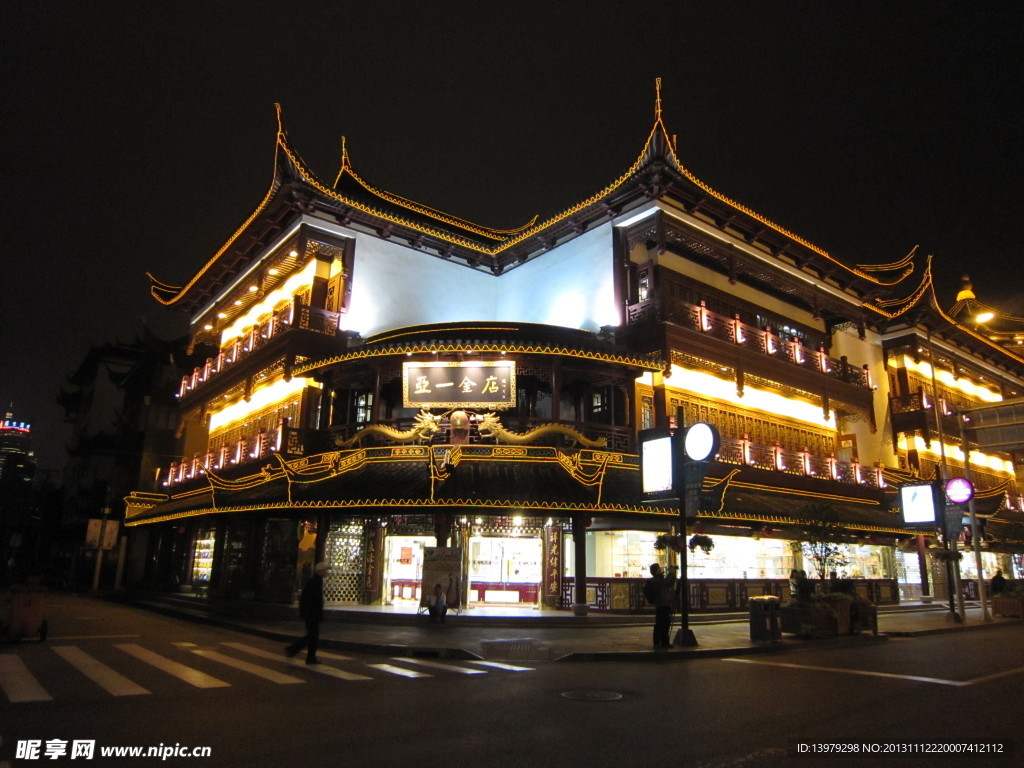 上海夜景 城隍廟