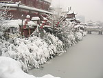 雪中的秦淮河