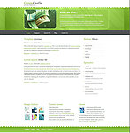绿色博客网页模板
