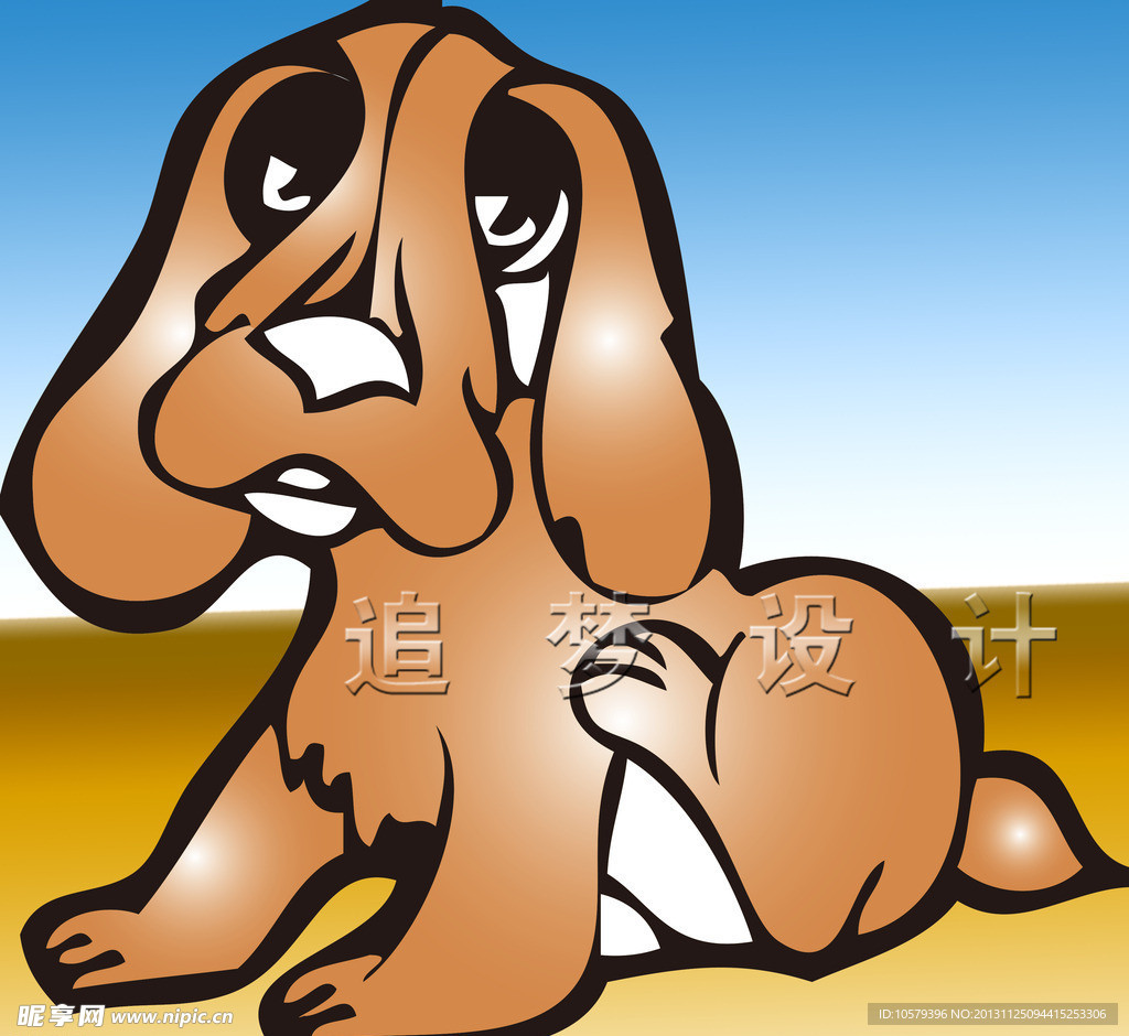 狗卡通畫