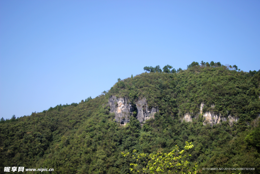 凤凰古城高山农村风光