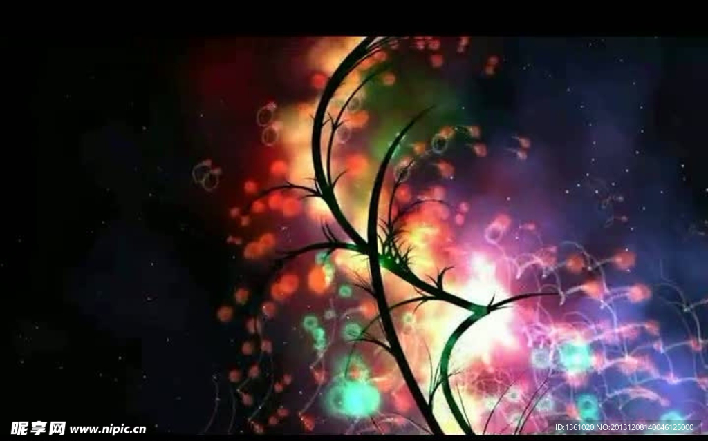 粒子星光視頻素材