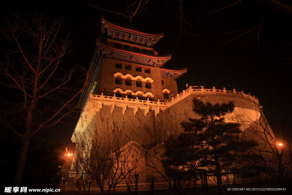 前門建筑夜景