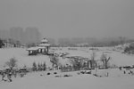 文登峰山公園雪景