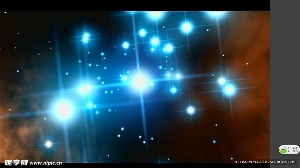 粒子星空視頻素材