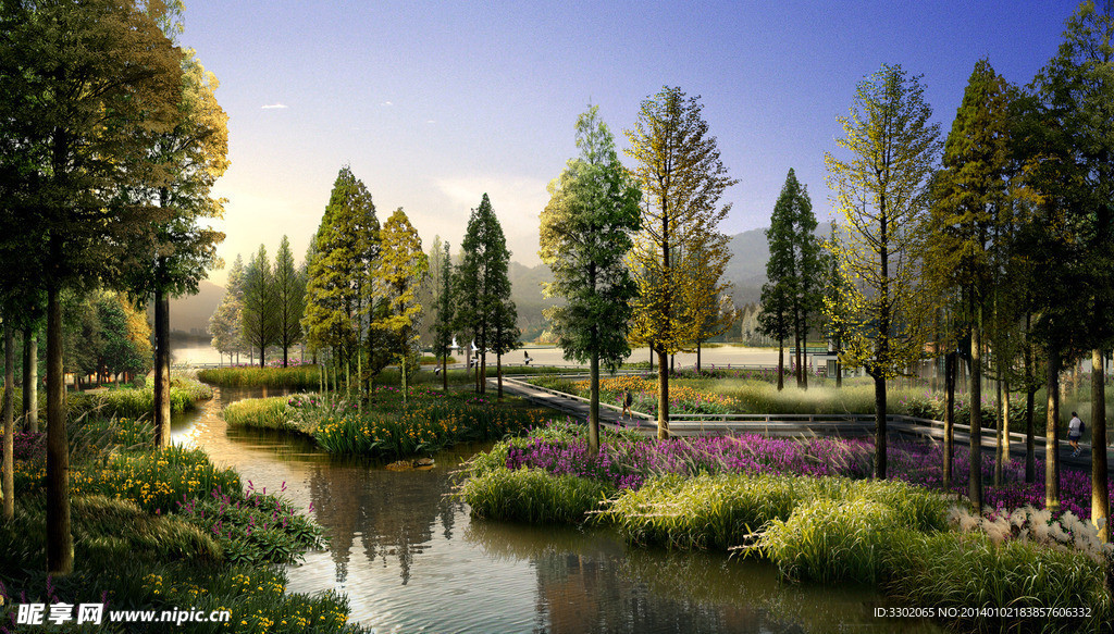 河边休闲环境景观设计