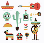 墨西哥时尚插画