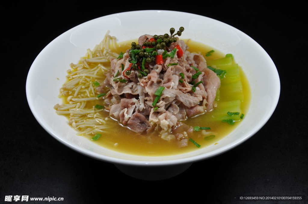 羊肉金針菇