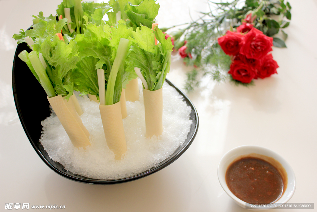生菜 豆皮
