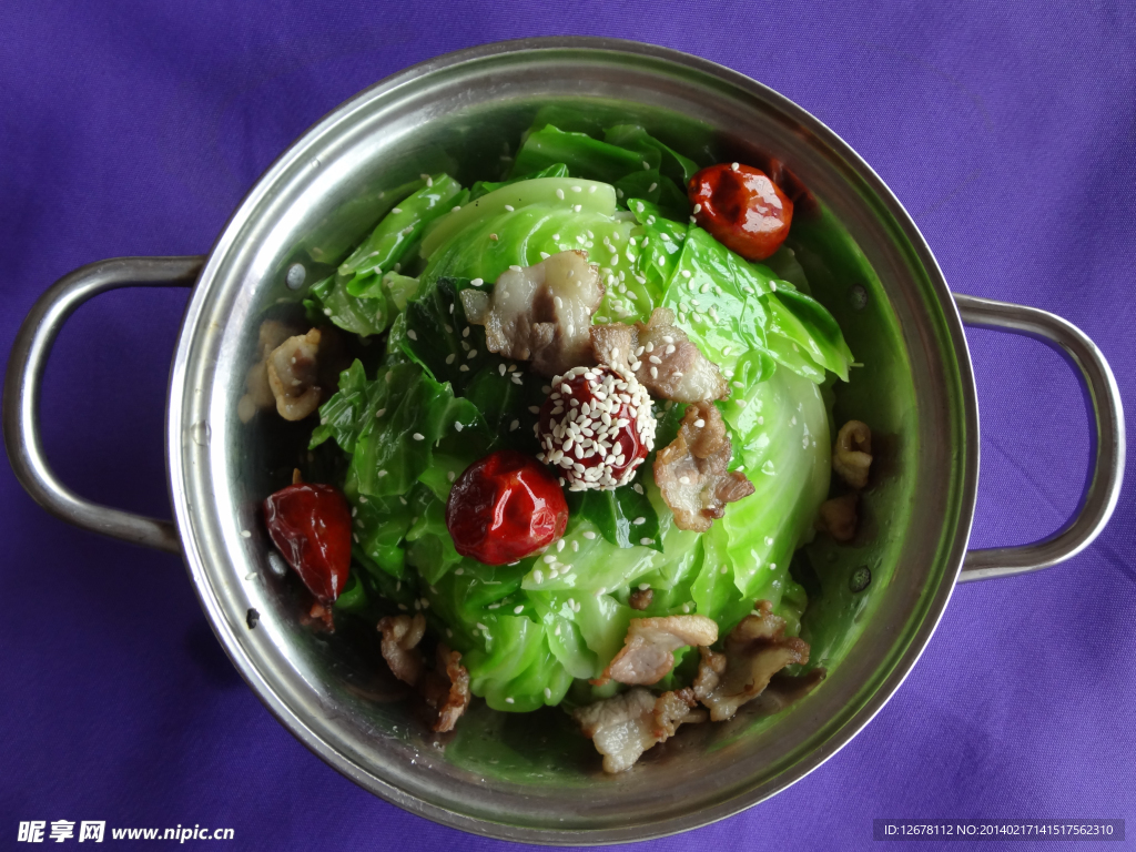 肉炒包菜
