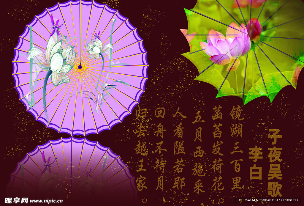 荷花扇子