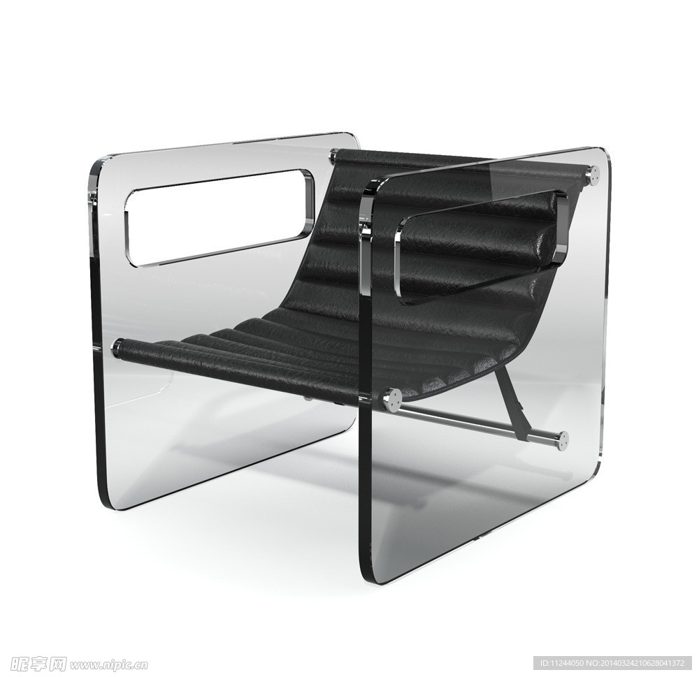 现代座椅带玻璃