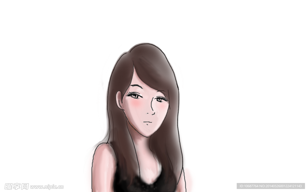 女孩 插畫
