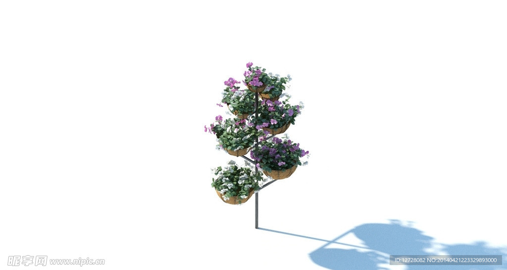 花籃 花模型