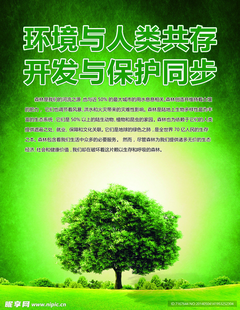 保護環境海報