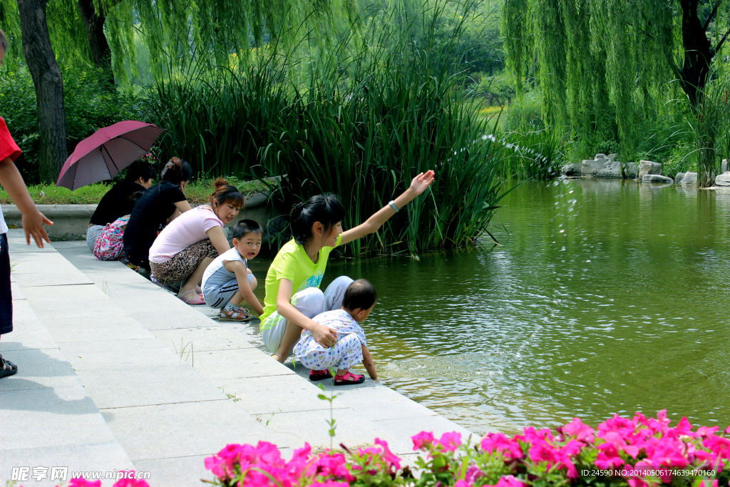 潍坊植物园 戏水