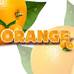 橘子水果字