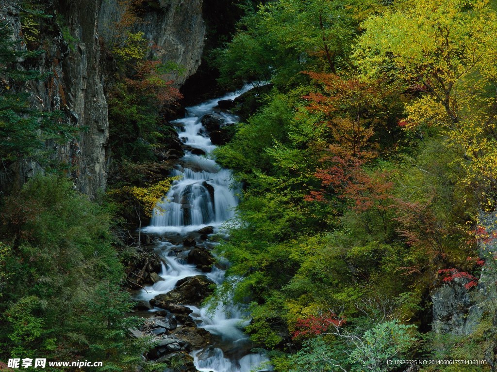 山間小溪