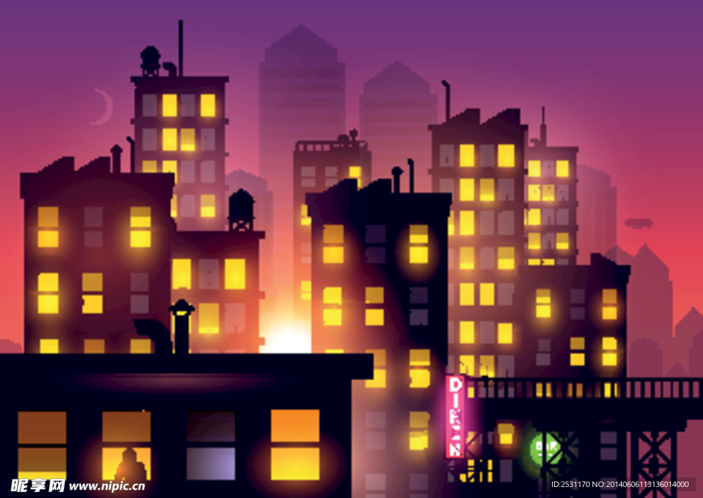 城市夜景