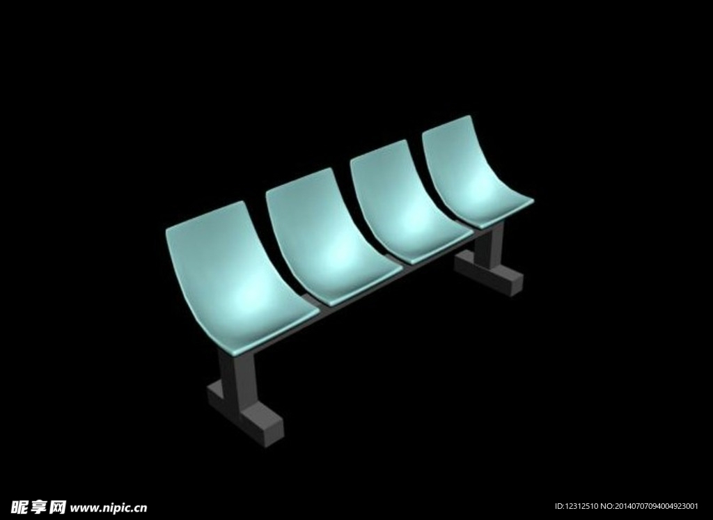 3D凳子模型 源文件