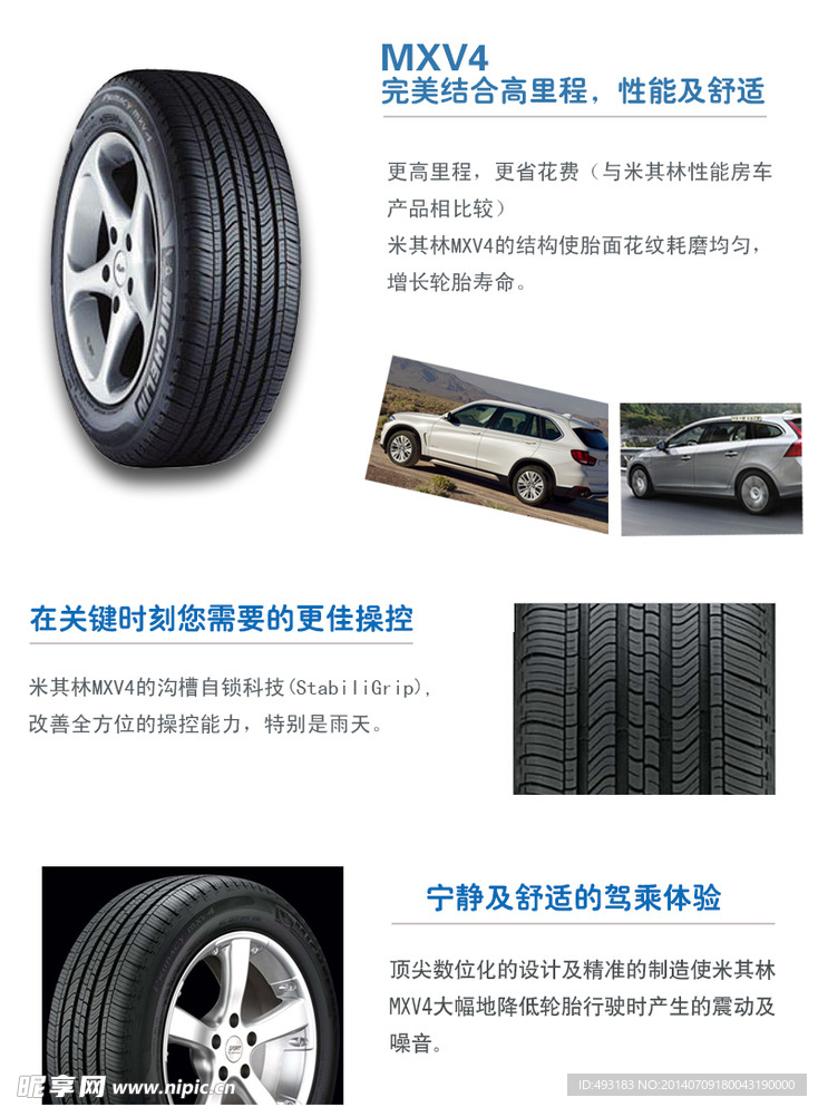 米其林轮胎MXV4产品详