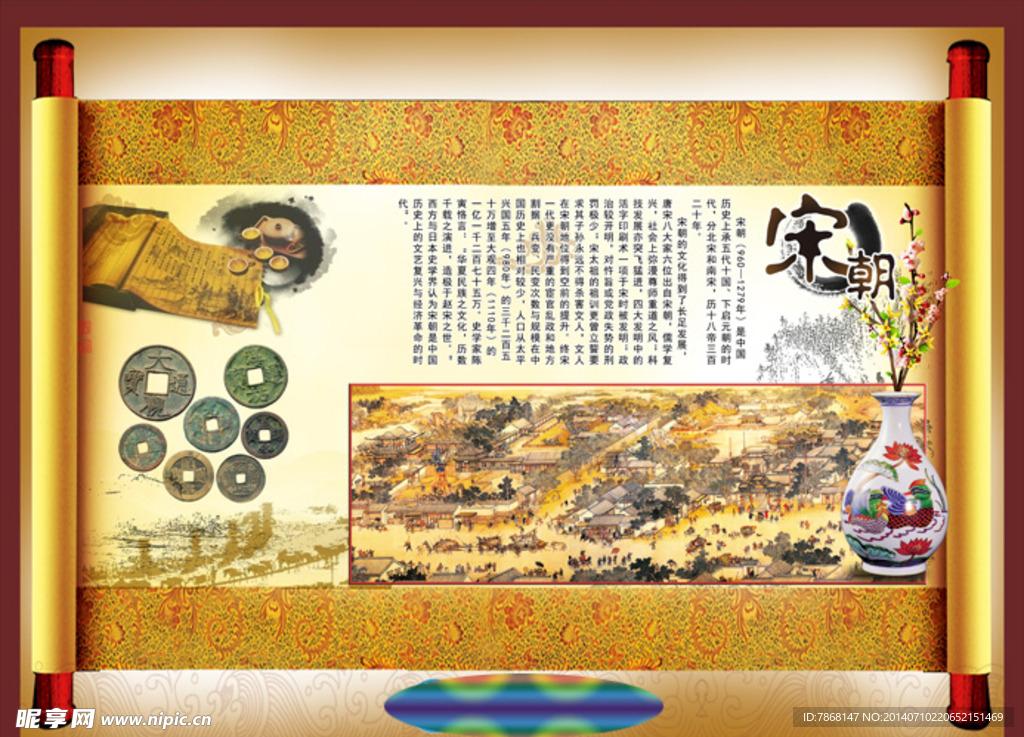 宋朝簡介 展板校園 畫
