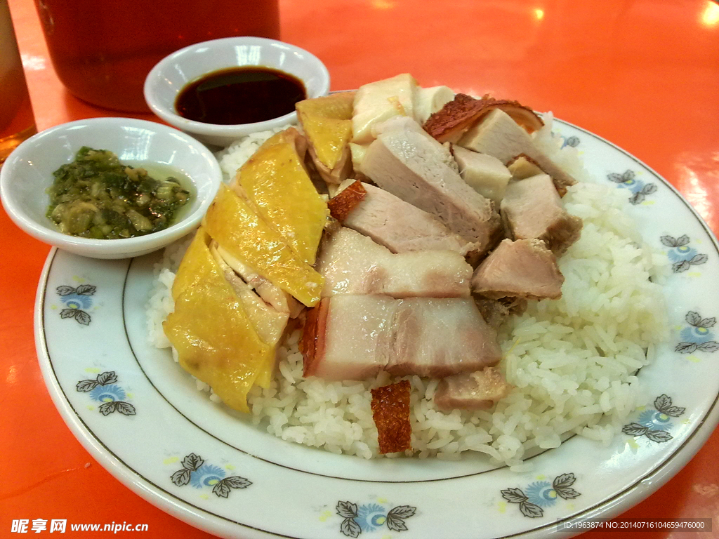 燒肉白切雞雙拼飯