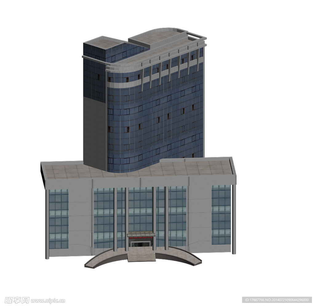 3d 办公楼 模型