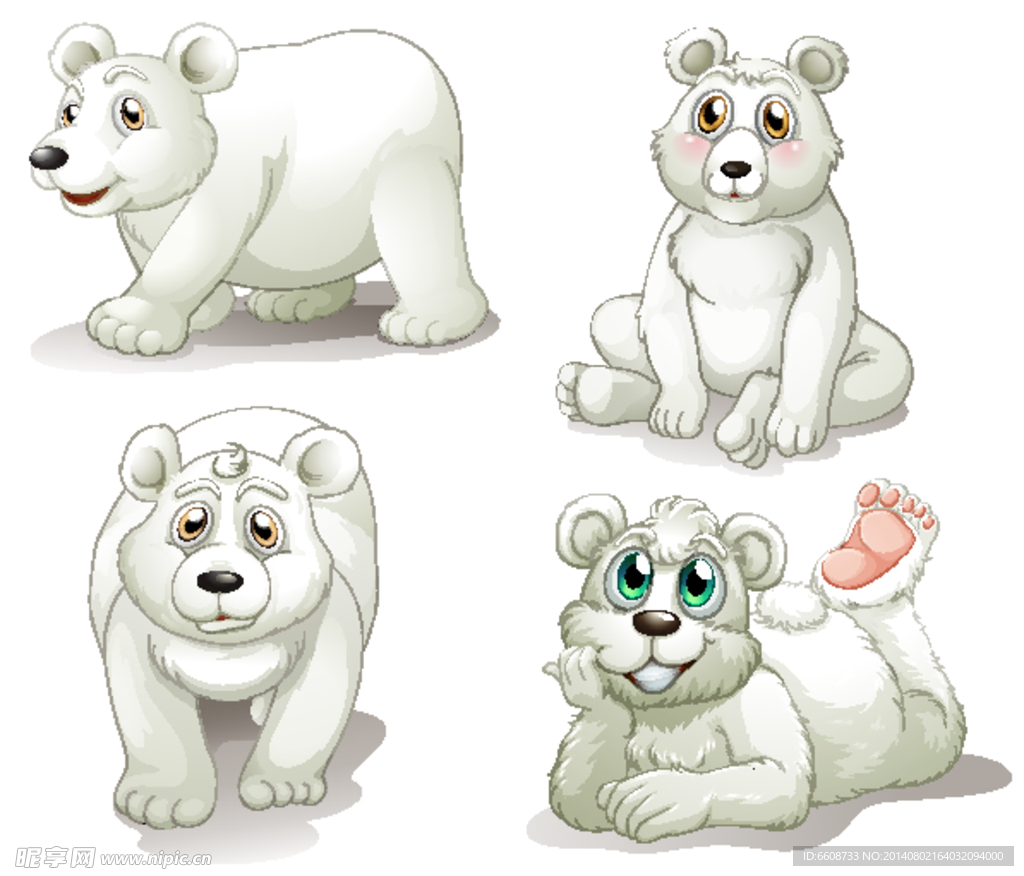 北极熊 小熊 熊