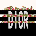 dior与鲜花组合