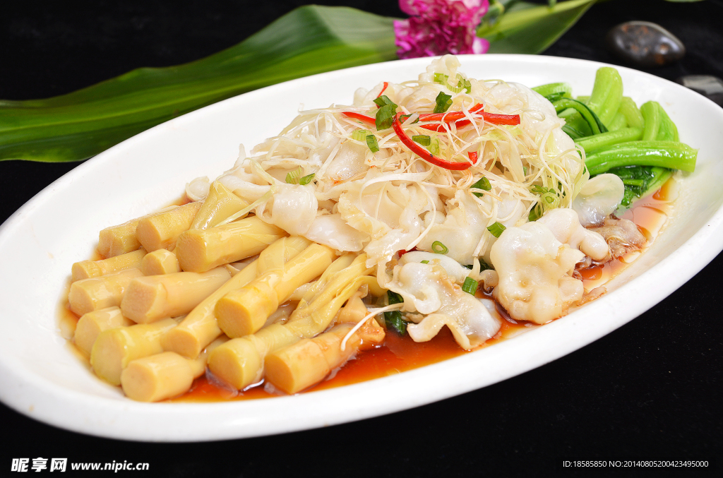 螺肉炒菜心