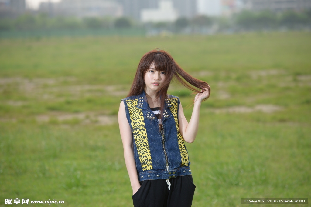 公園美女
