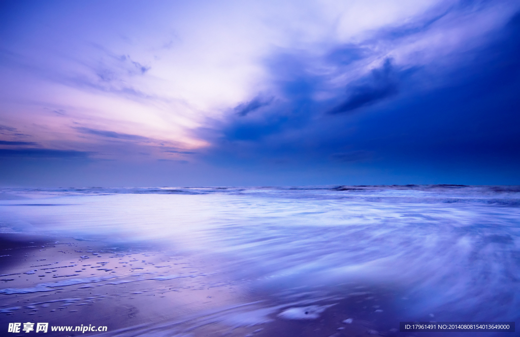 夕陽大海
