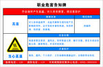 职业危害告知牌高温