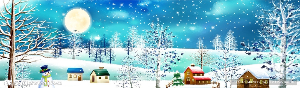 雪地里