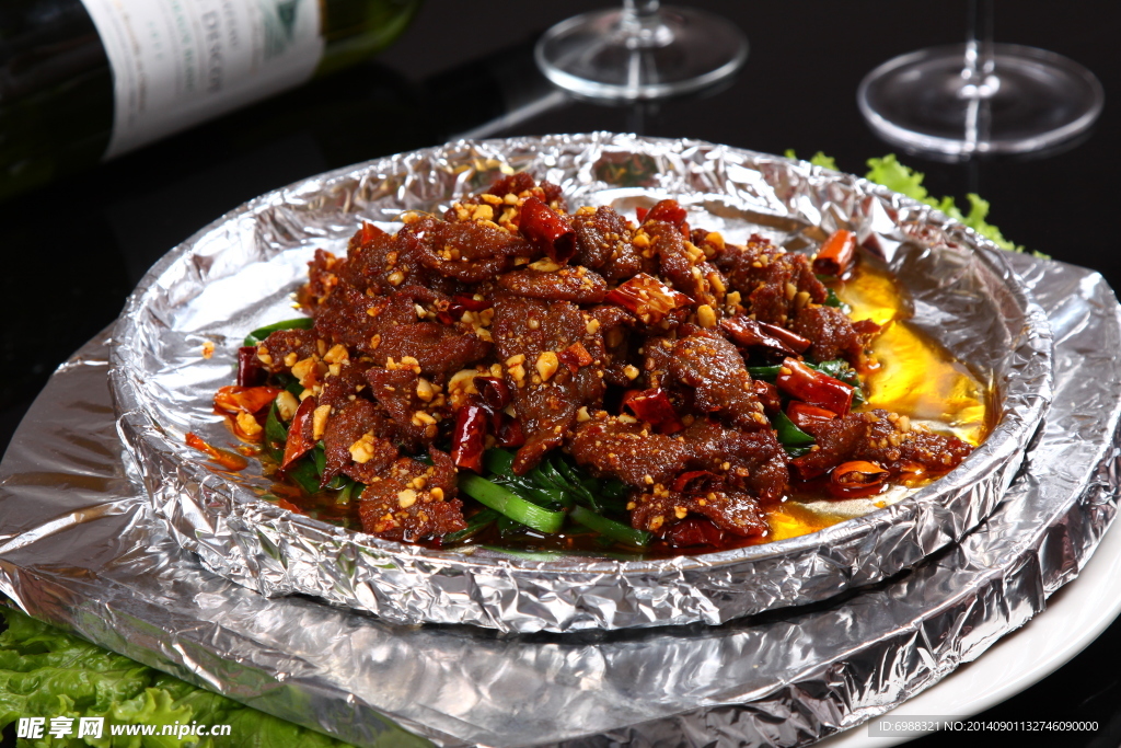 鐵板蒜香牛肉