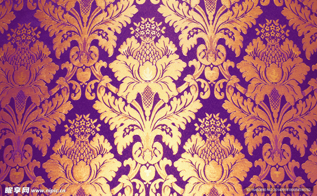 紫色高档宫廷花纹背景
