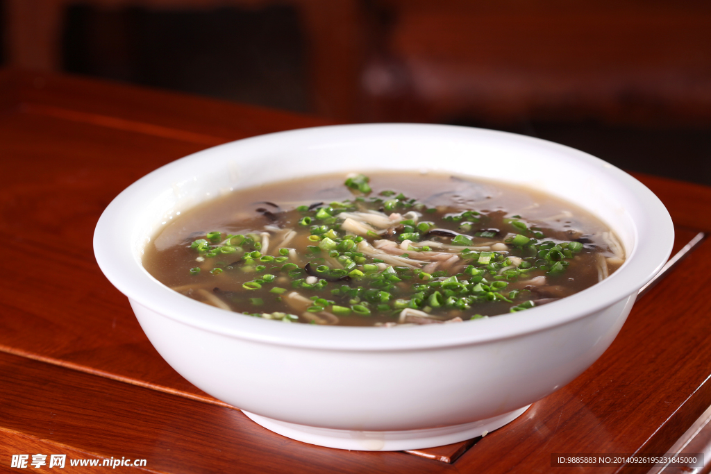 酸辣金針菇湯