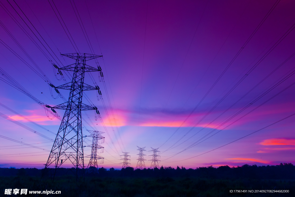 秦皇島夕陽電線