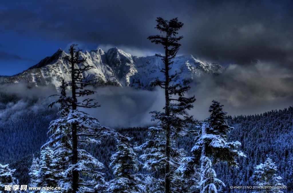 自然風景雪山