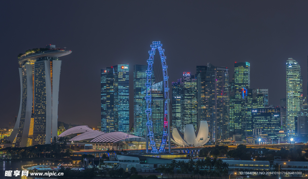 新加坡 夜美摩天輪