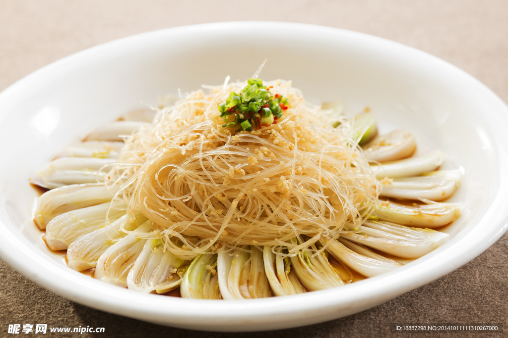 蒜蓉粉絲娃娃菜