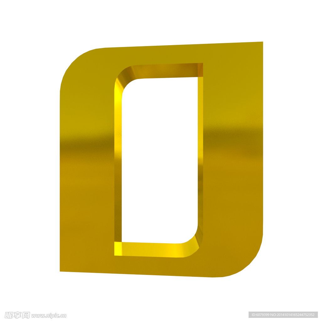 3D字體O