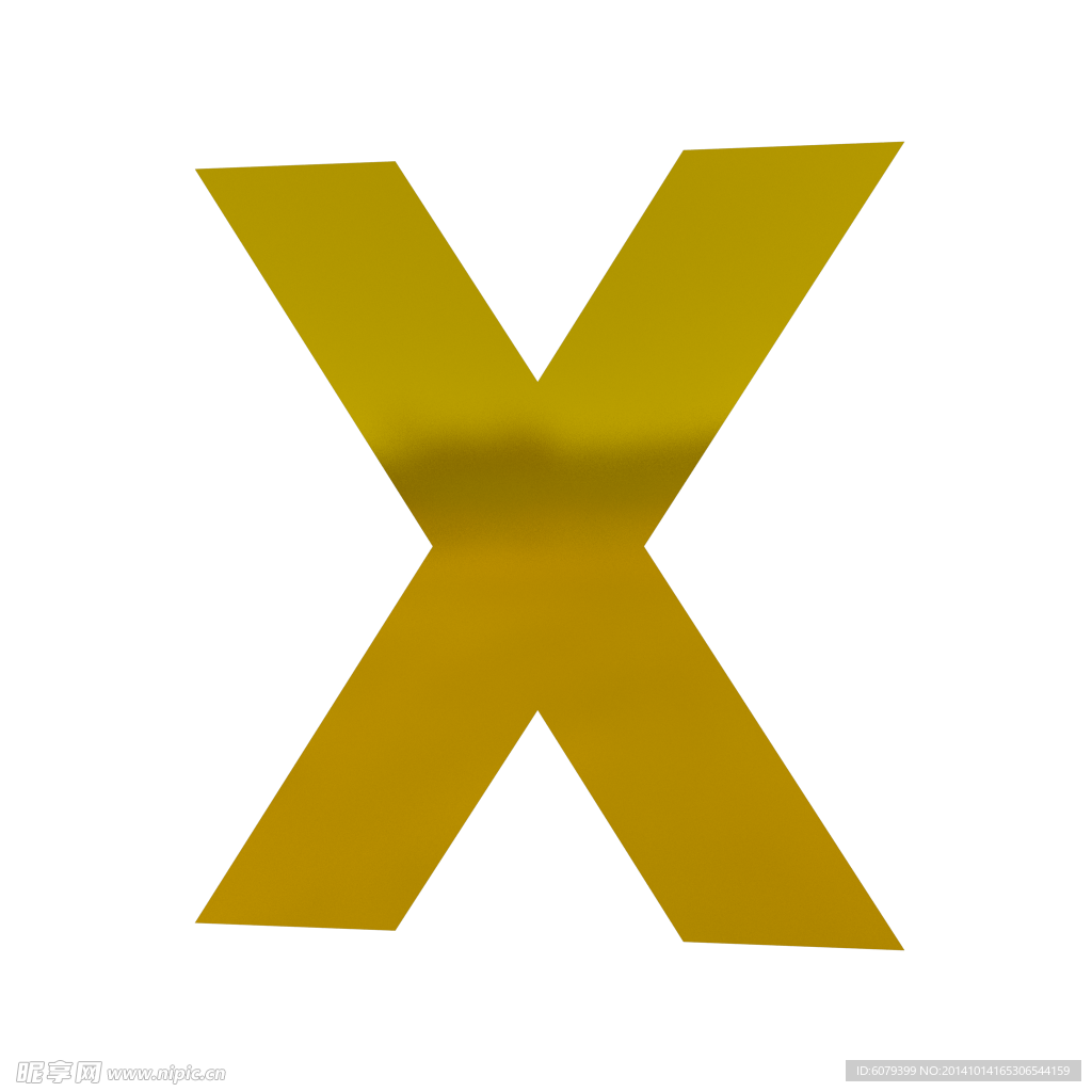 3D字體X