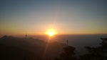 梧桐山上拍的日落
