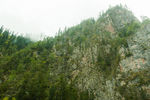 九寨沟山崖峭壁景观