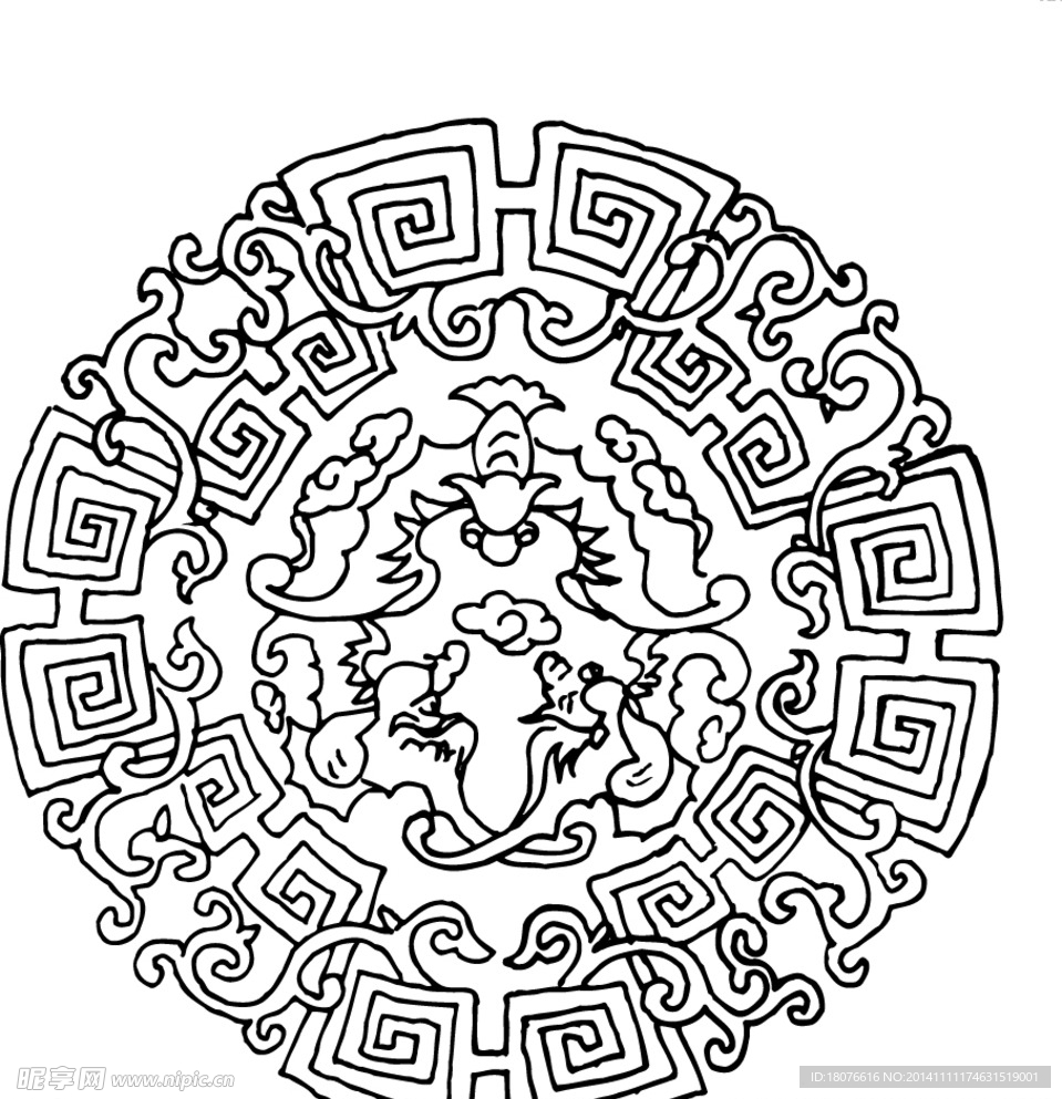古代圖案 飛鳥 古代配