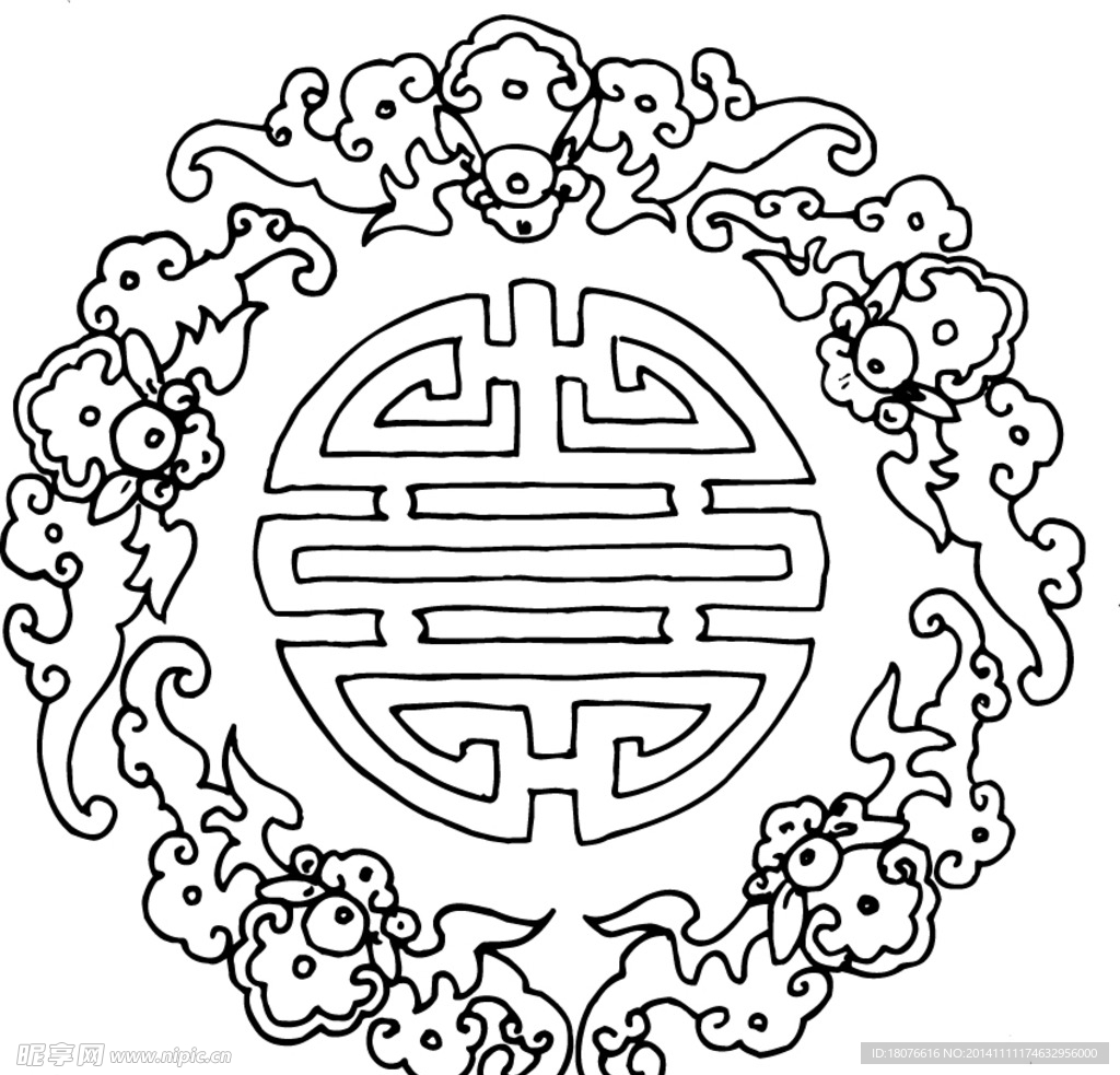 玉佩 雕花 墜飾圖案 