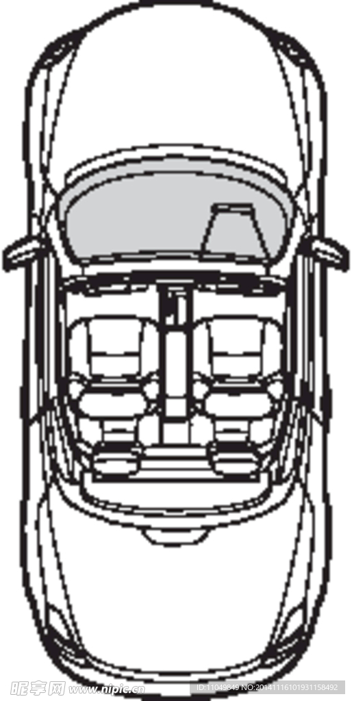 轎車 線稿